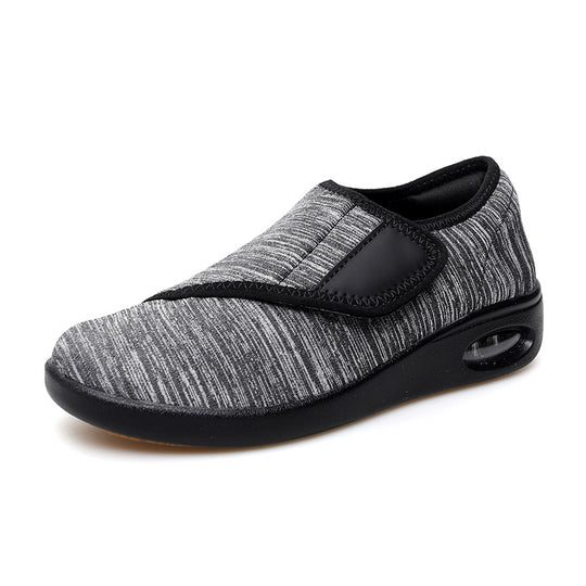 Damen Komfortable Slip-On Sneakers mit elastischem Klettverschluss EB