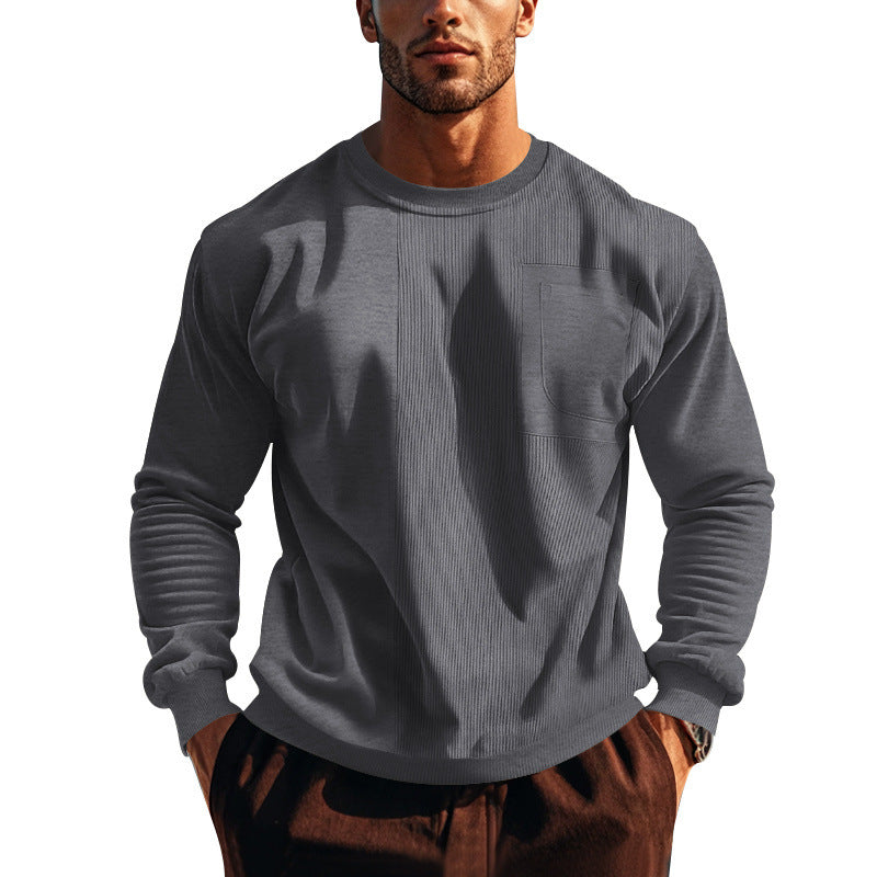Herren Sweatshirt mit strukturierter Front EB