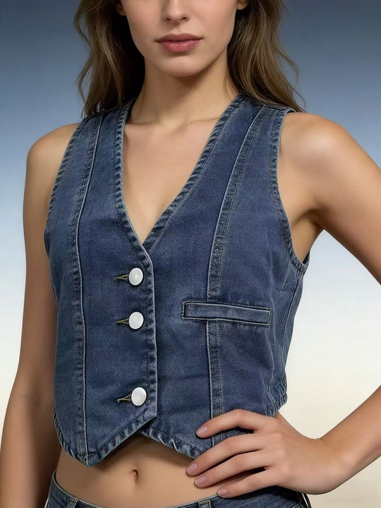 Damen Jeansexperience Weste EB