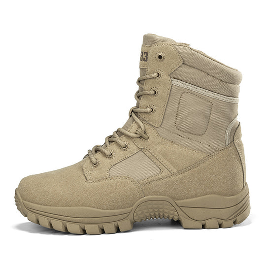 Herren Tactical Stiefel mit strapazierfähigem Obermaterial und hohem Knöchelschutz EB