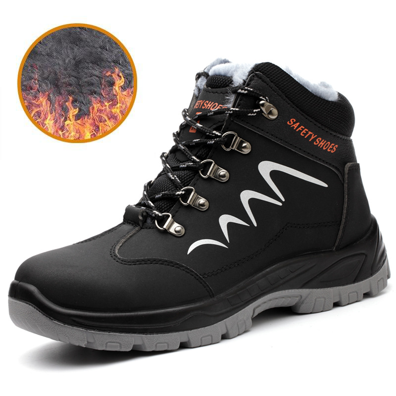 Sicherheit Ankle Schuhe Anti-smashing Stahl Kappe Kappe Stiefel Männer Bau Arbeit stiefel EB