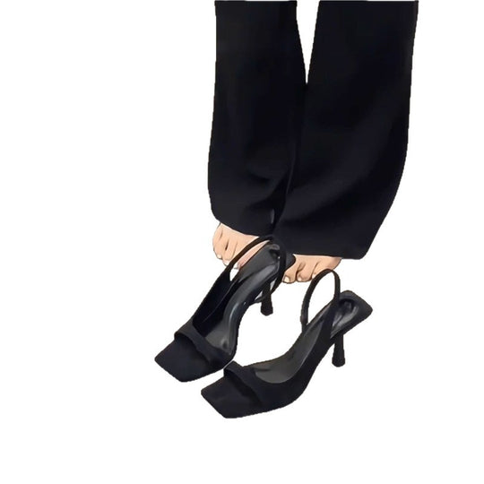 Damen Slingback Sandalen mit Punktmuster EB