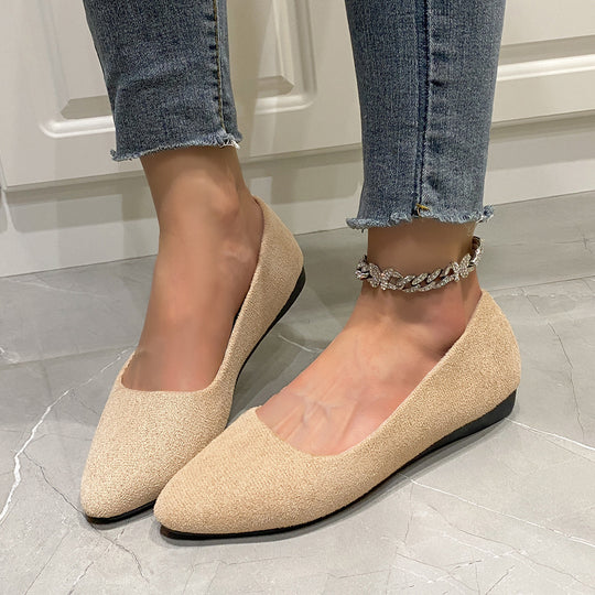 Damen Spitzen Ballerinas mit bequemer Sohle und eleganter Textur EB