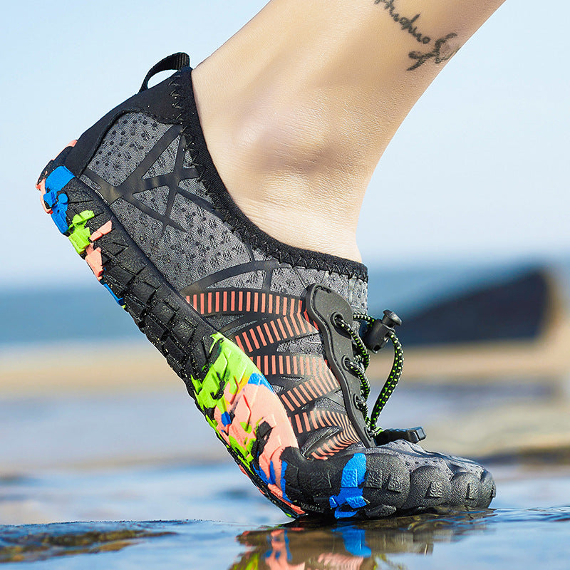 Damen Wassersportschuhe mit elastischem Schnellschnürsystem und rutschfester Sohle EB