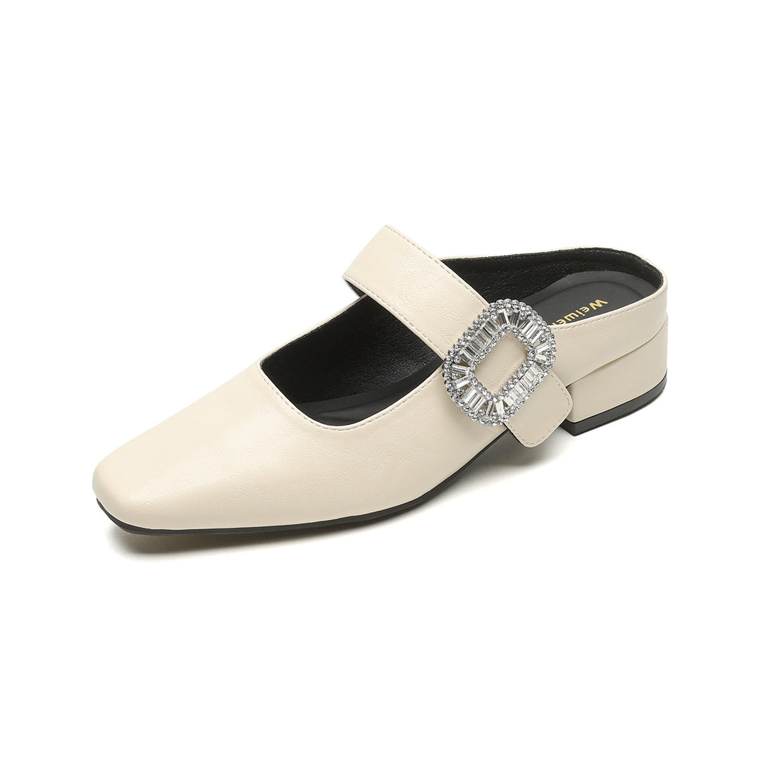 Damen elegante Slingback-Pumps mit modischem Schnallenakzent EB
