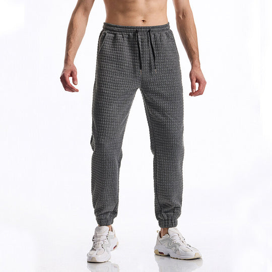 Herren bequeme Sweatpants mit hohem Bund und elastischem Komfort EB