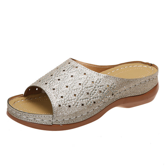 Damen Clogs mit perforiertem Obermaterial und ergonomischer Fußbettung EB