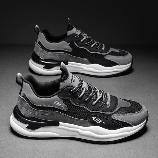 Damen Modische Sneaker mit dämpfender Sohle und atmungsaktivem Mesh-Obermaterial EB