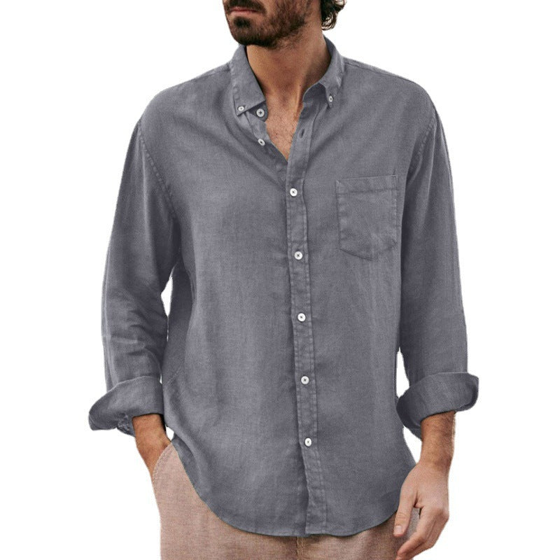 Herren Leichte Leinenhemd EB