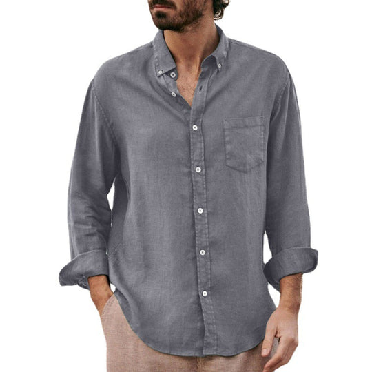 Herren Leichte Leinenhemd EB