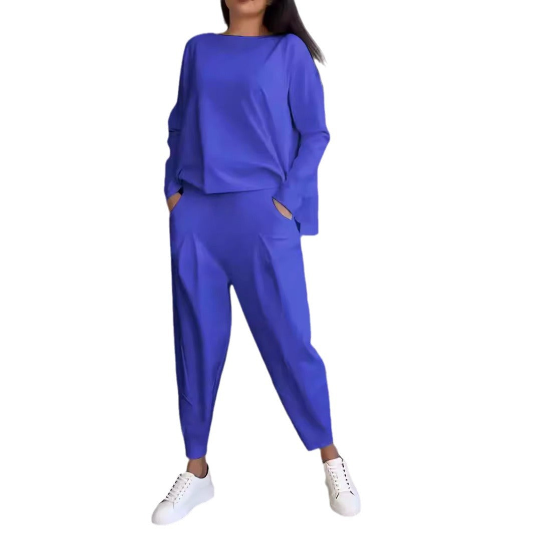 Damen lässiger Zweiteiliger Sweatanzug EB