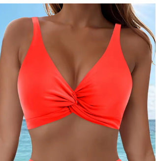 Damen Sportliches Bikinioberteil mit Twist-Design EB