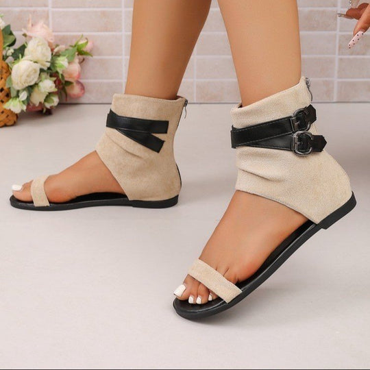 Damen Elegante Ankle-Sandalen mit verstellbaren Riemen EB