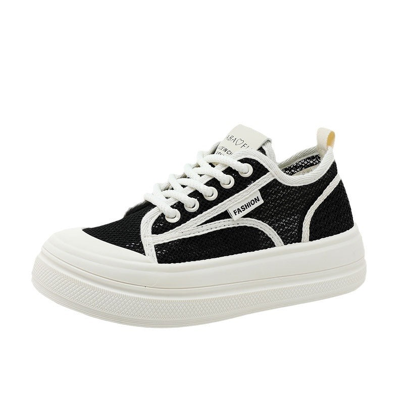 Damen modische Sneakers mit strukturiertem Obermaterial und dämpfendem Sohlenprofil EB