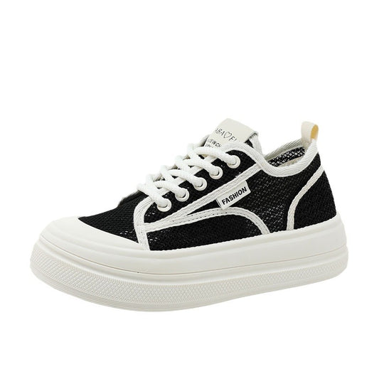 Damen modische Sneakers mit strukturiertem Obermaterial und dämpfendem Sohlenprofil EB