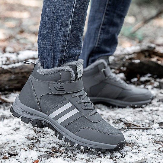 Herren Warmfutter Stiefel mit rutschfester Sohle EB