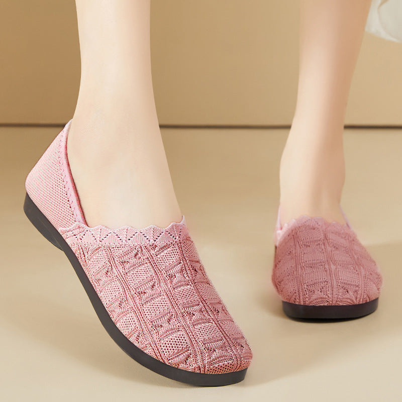 Damen Bequeme Slip-On Schuhe EB