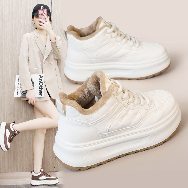 Damen Sportliche High-Top Sneakers mit Weichfutter und rutschfester Sohle EB