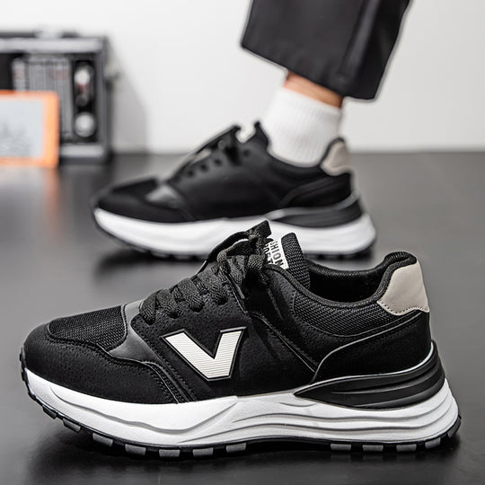 Herren Sportliche Sneakers mit atmungsaktiver Mesh-Oberfläche und gepolsterter Dämpfung EB