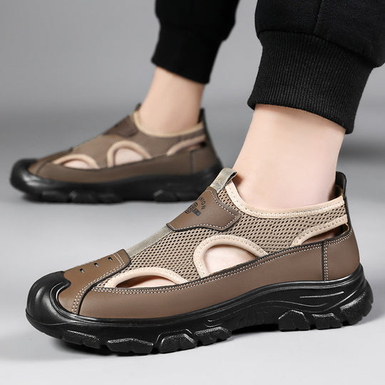 Damen Sandalen mit atmungsaktivem Netz und rutschfester Sohle EB