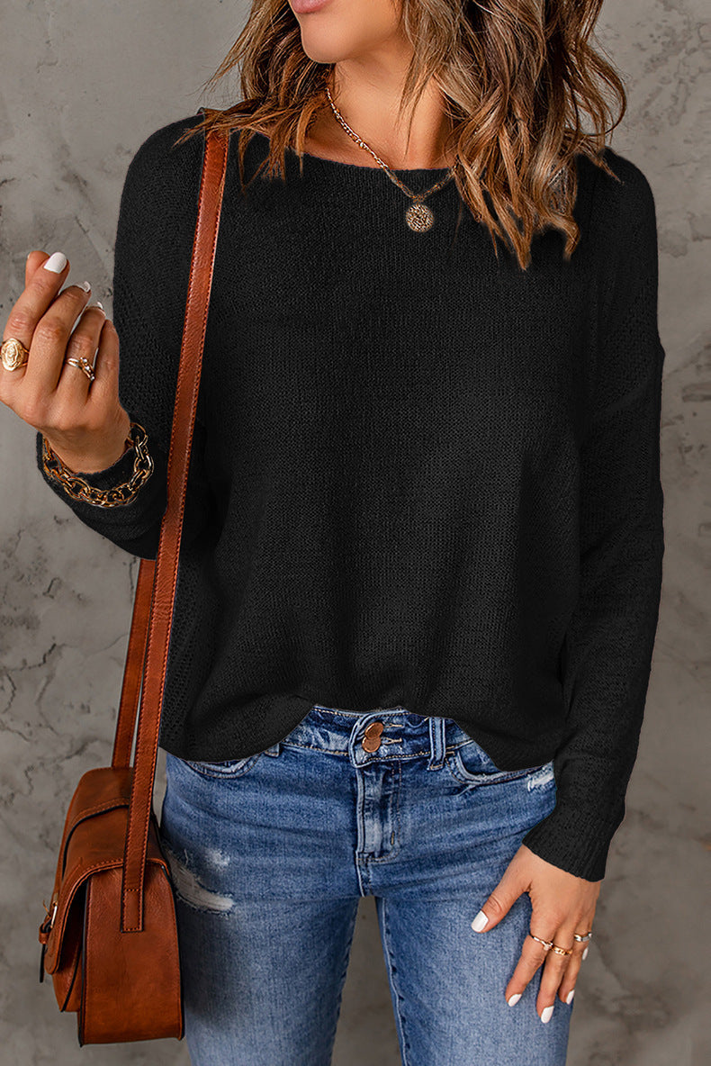 Damen lässiges Strickoberteil EB