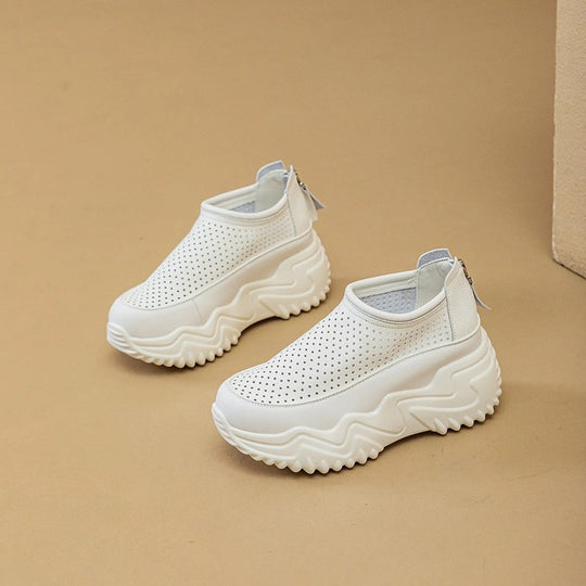 Damen Bequeme Slip-On Sneakers mit luftdurchlässigem Obermaterial und rutschfester Sohle EB