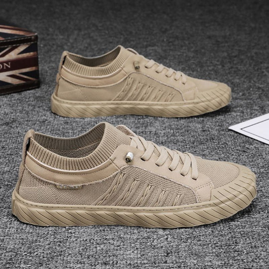 Damen Sportliche Sneakers mit atmungsaktiver Strick-Oberfläche EB