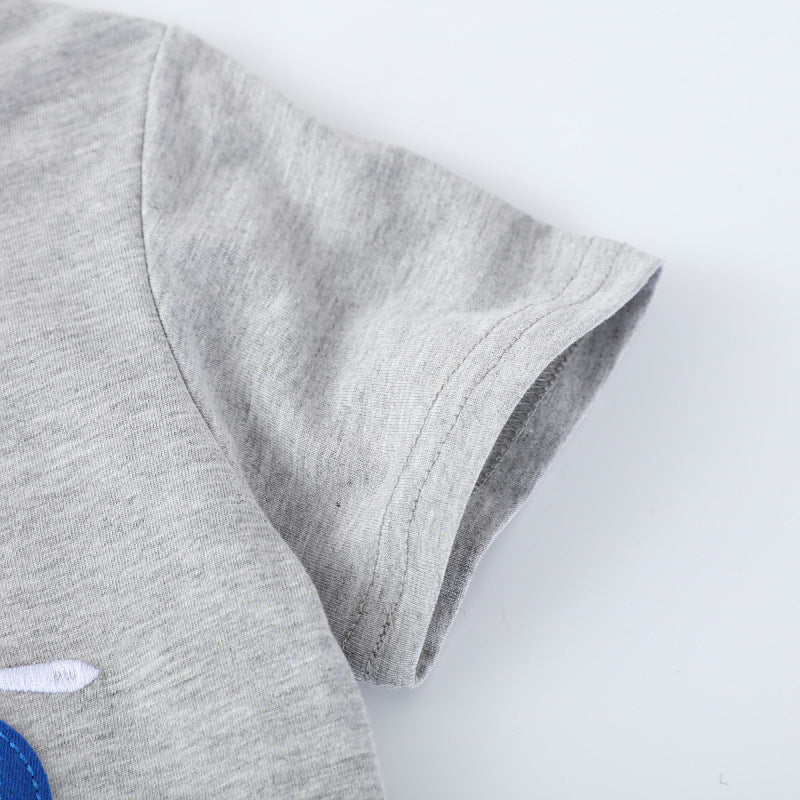 Jungen T-Shirt mit buntem Baumaschinen-Motiv EB