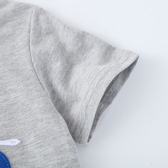 Jungen T-Shirt mit buntem Baumaschinen-Motiv EB