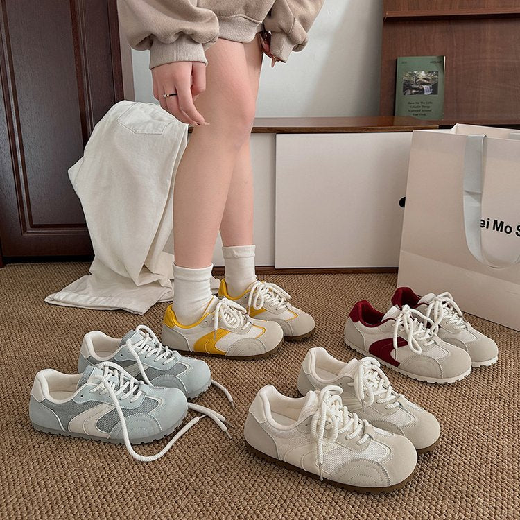Damen Sportliche Freizeitsneaker mit atmungsaktiver Mesh-Oberfläche und rutschfester Sohle EB