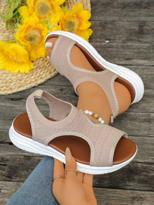 Damen Atmungsaktive Sport-Sandalen mit elastischem Obermaterial und rutschfester Sohle EB