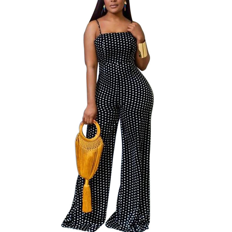 Damen lässiger Jumpsuit mit raffiniertem Rückenschnitt und weitem Bein EB