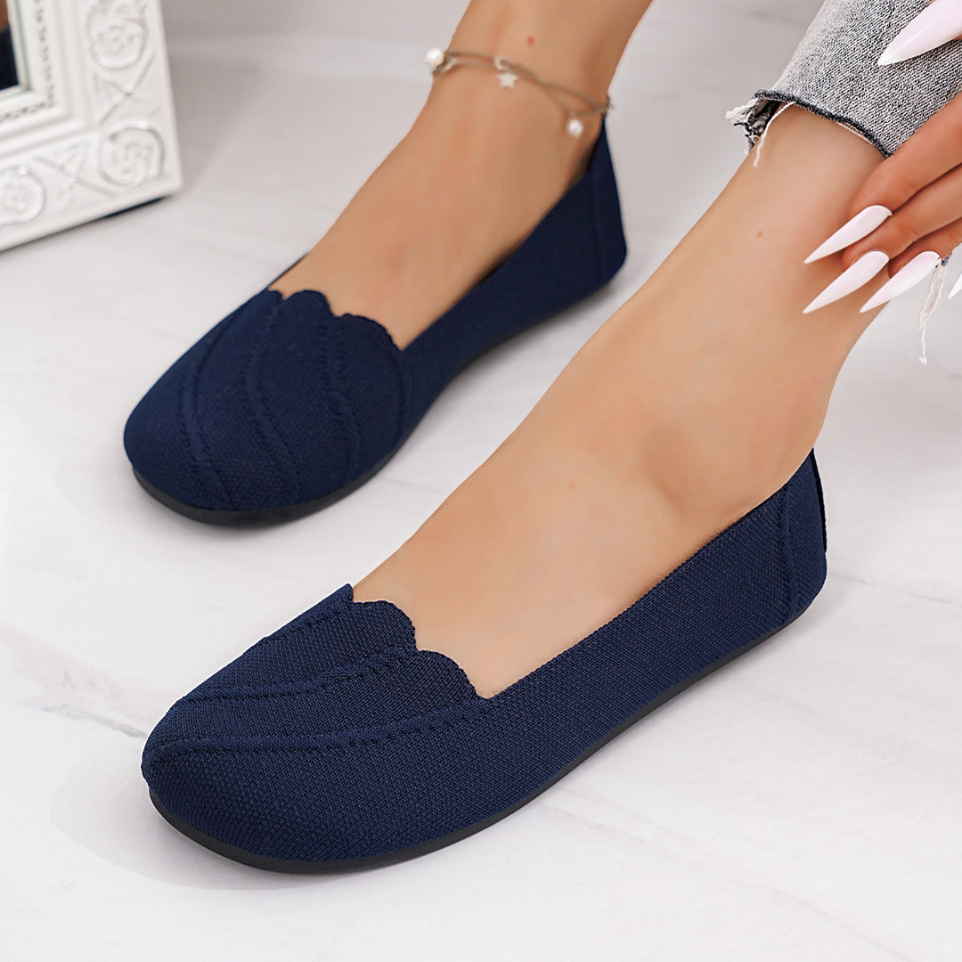 Damen Bequeme Slipper mit eleganter Struktur und rutschfester Sohle EB