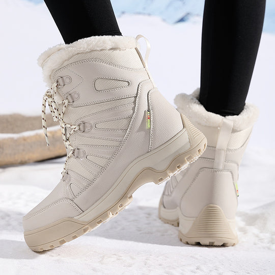 Damen Isolierte Winterstiefel mit rutschfester Sohle und wärmendem Futter EB