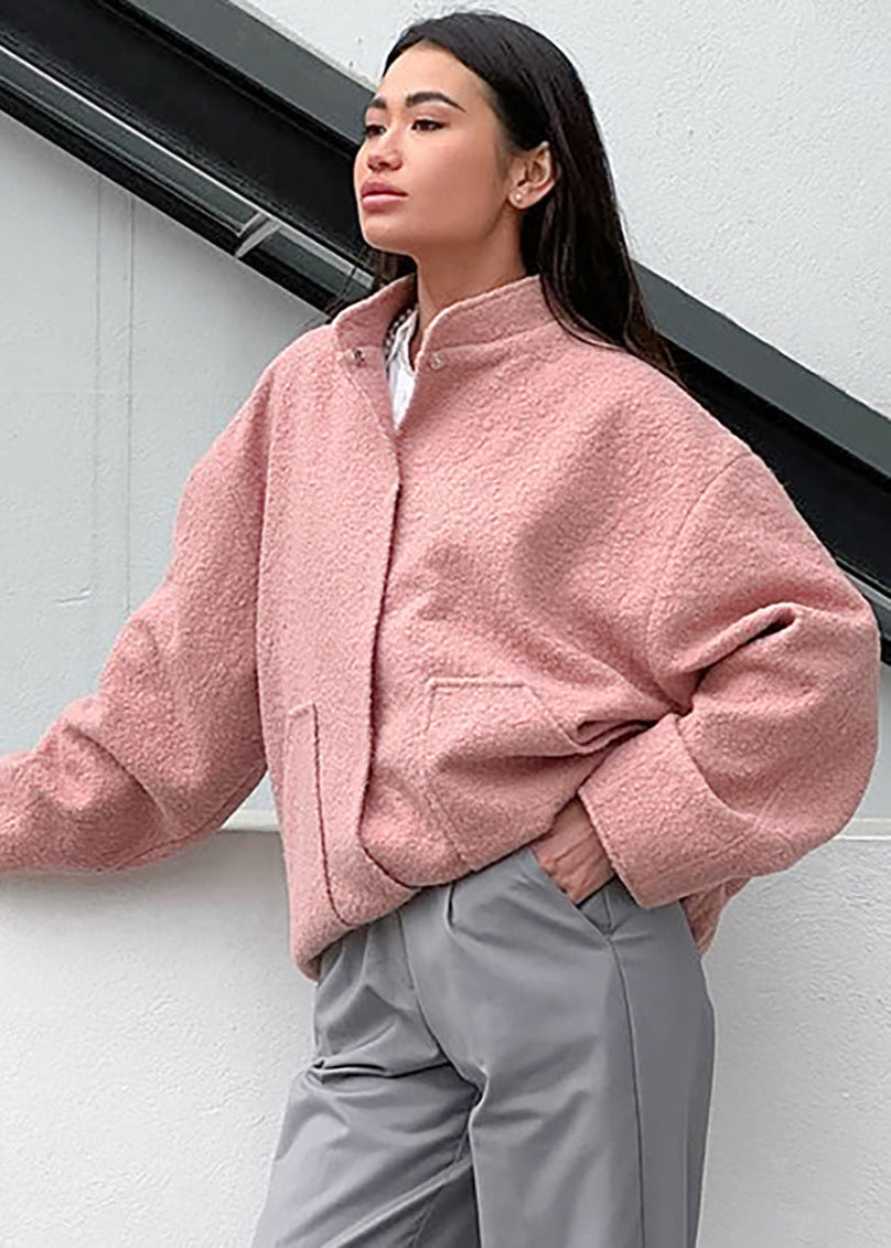 EB | Kragen Oversized Bouclé Jacke