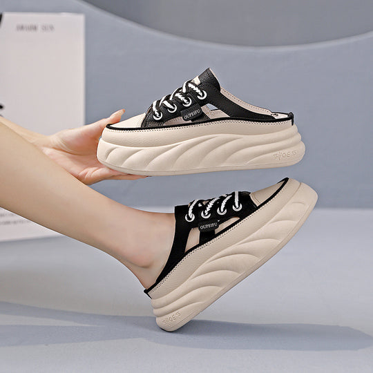 Damen Sneakers mit elegantem Plateau und atmungsaktivem Obermaterial EB