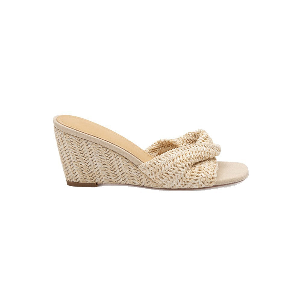 Damen Wedgesandalen mit kunstvoll geflochtenem Riemendesign und komfortablem Fußbett EB