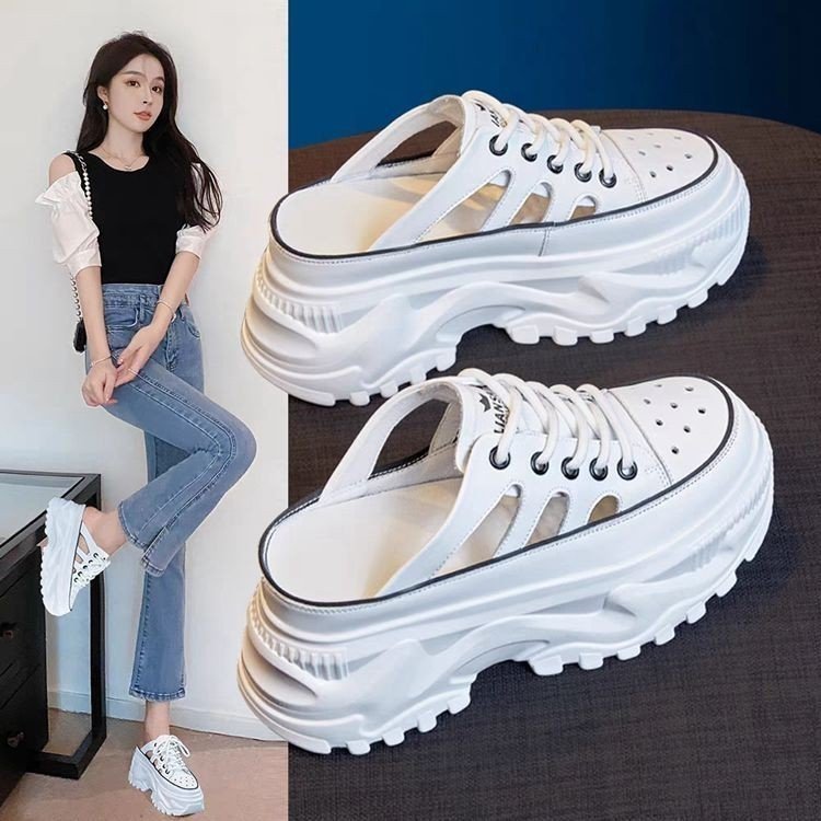 Damen Plateau-Sneaker mit luftdurchlässigem Mesh-Obermaterial und dämpfender Sohle EB