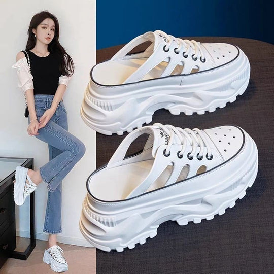 Damen Plateau-Sneaker mit luftdurchlässigem Mesh-Obermaterial und dämpfender Sohle EB