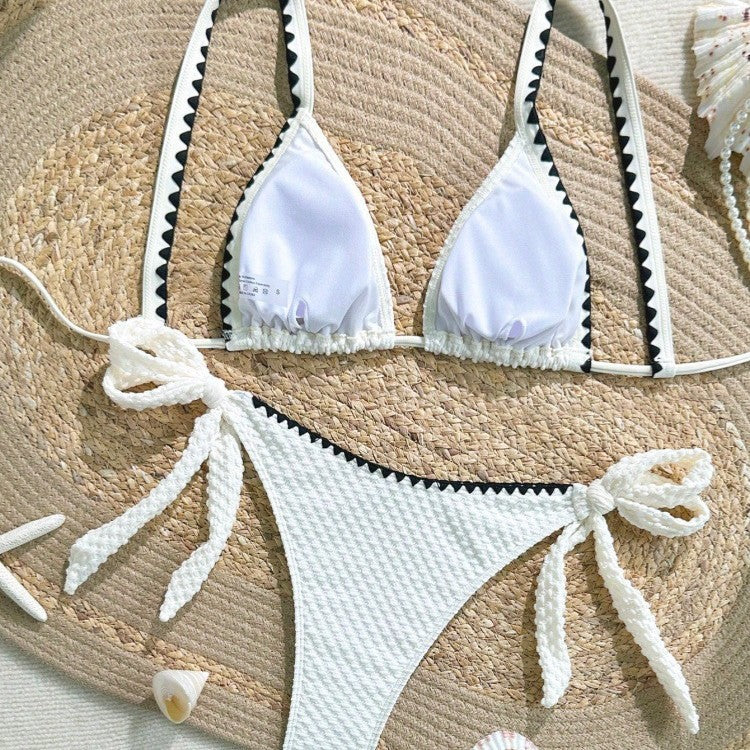 Damen Bikini-Set mit raffinierten Rüschendetails und verstellbaren Trägern EB