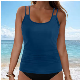 Damen Tankini-Oberteil mit modischem Rüschendesign EB