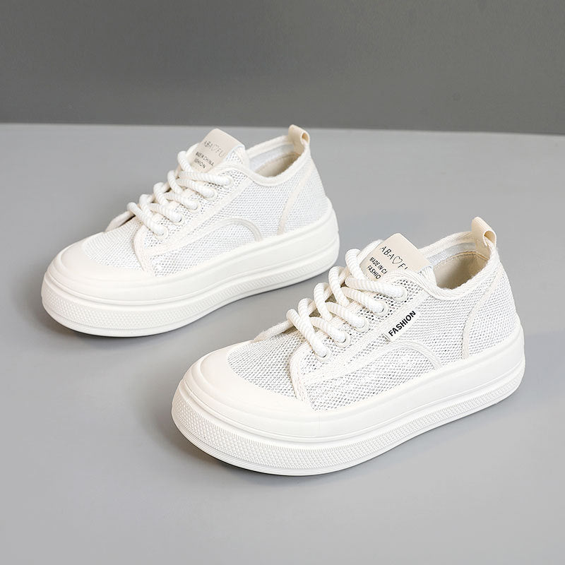 Damen modische Sneakers mit strukturiertem Obermaterial und dämpfendem Sohlenprofil EB