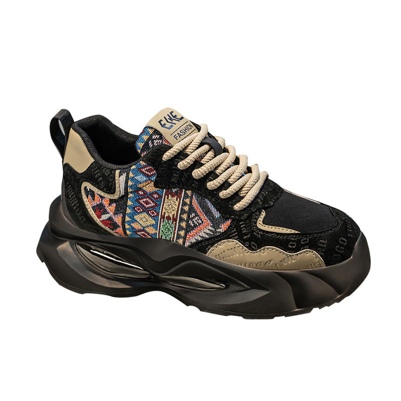 Damen Sportliche Sneakers mit Ethno-Muster EB