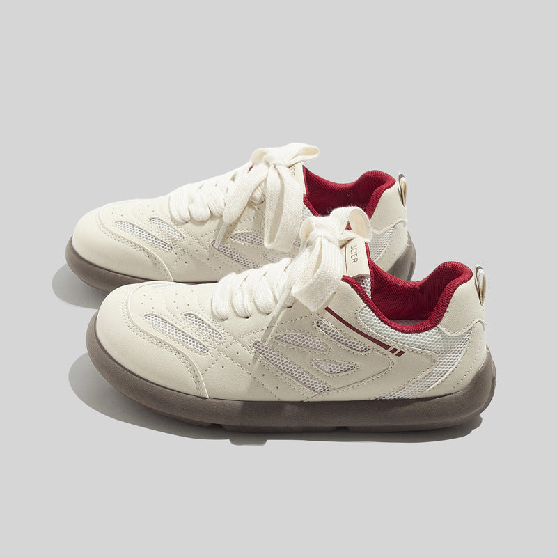 Damen Sportliche Lifestyle-Sneaker mit atmungsaktiver Mesh-Oberfläche und gepolsterter Sohle EB