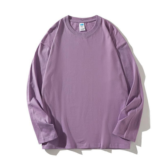 Damen vielseitiges Langarm-T-Shirt aus hochwertiger Baumwolle EB