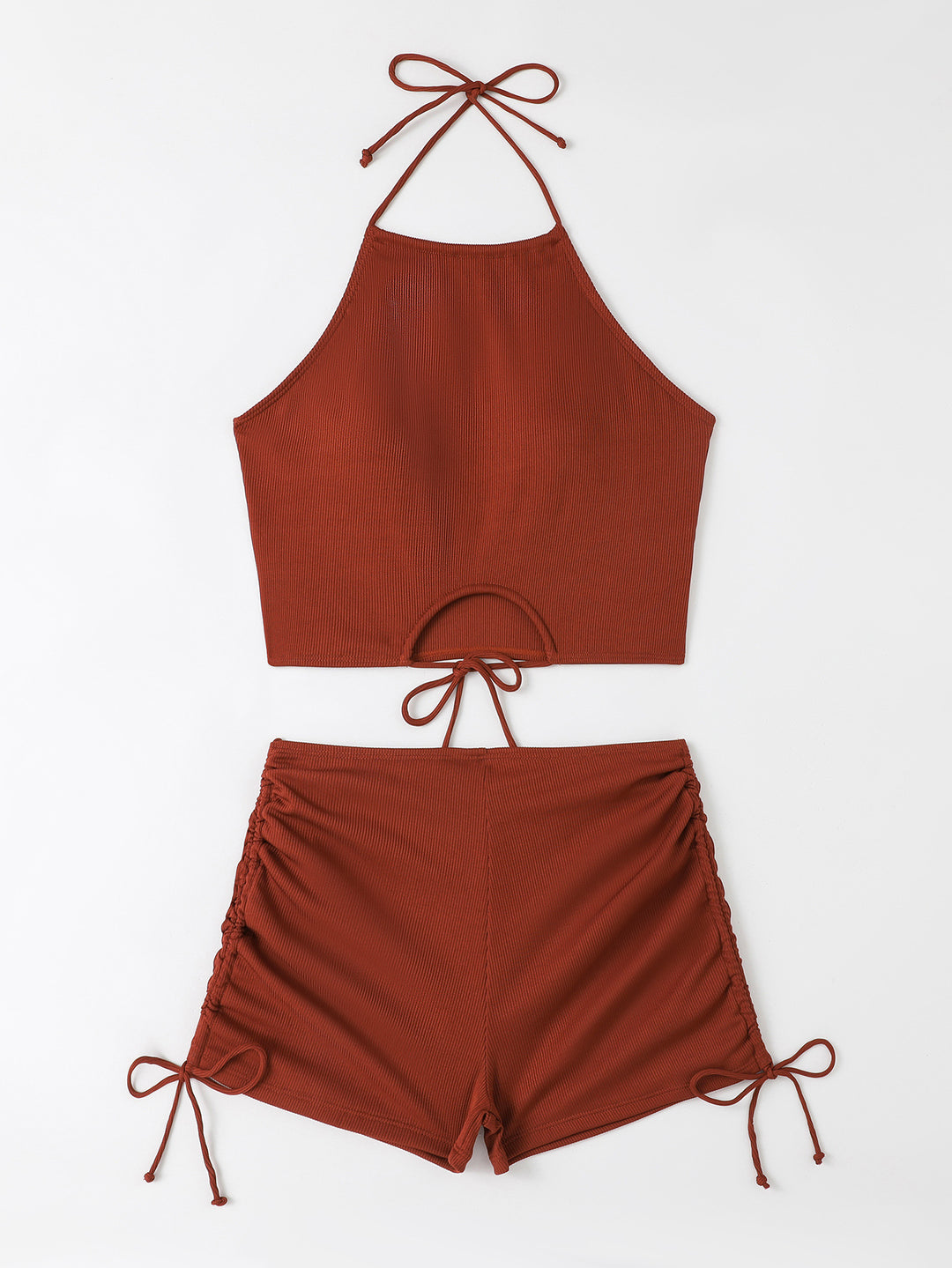 Damen Freizeit-Bikini-Set mit Raffungen EB