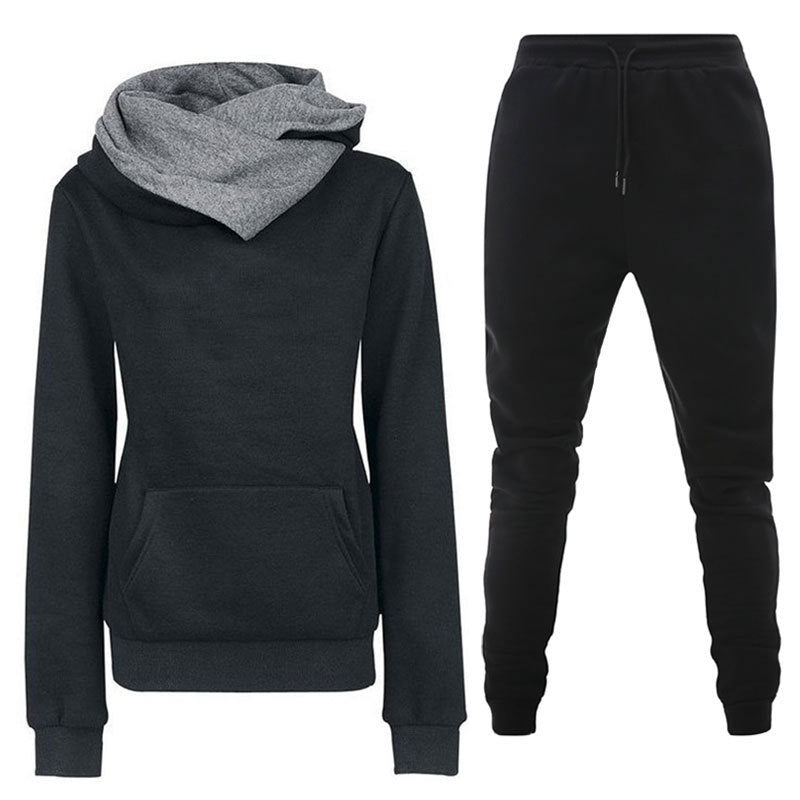 Damen Sportliches Sweater- und Jogginghose Set EB
