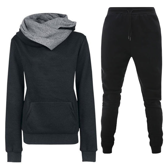 Damen Sportliches Sweater- und Jogginghose Set EB