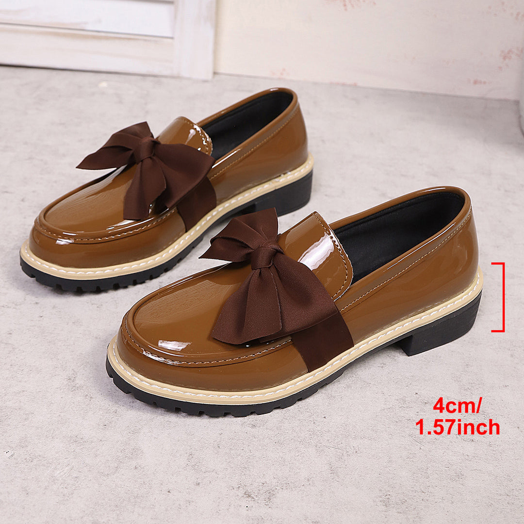 Damen Ballerina-Schuhe mit dekorativen Schleifen und rutschfester Sohle EB