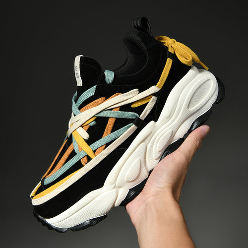 Damen Sportliche Chunky Sneakers mit innovativer Schnürtechnologie EB